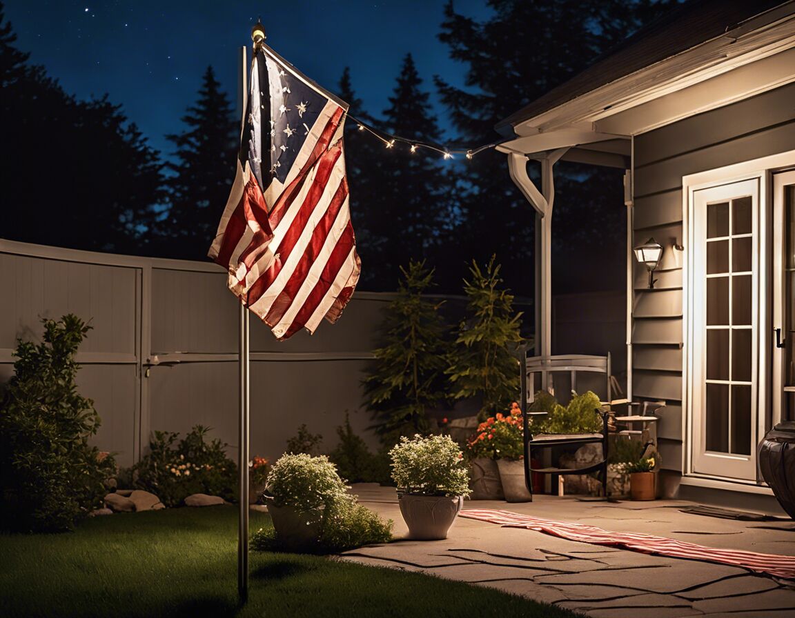 Residential Flagpole Lights