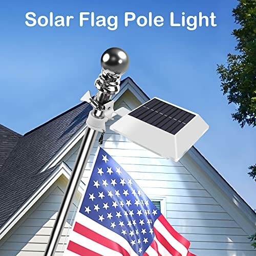 Solar Flag Pole Light