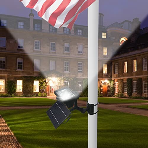 Flag Pole Light Solar Powered